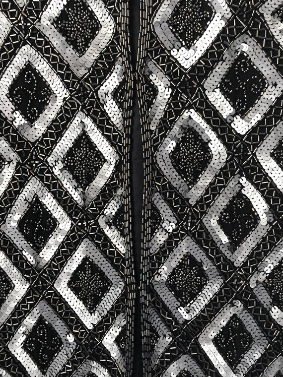 SMALL Silver and black SCALA evening jacket - image 6