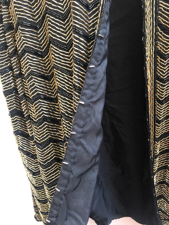 Large BEaded CHeVron PAttern JAcket - image 4