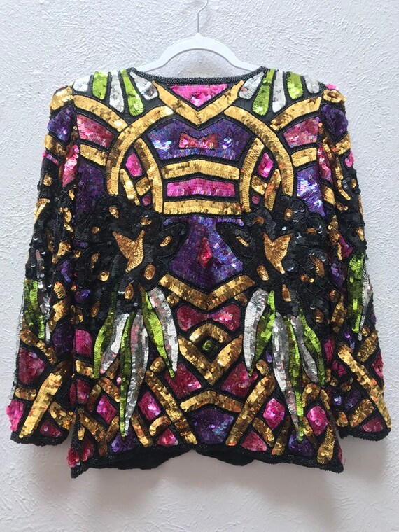 Small Gorgeous sequin jacket - image 8