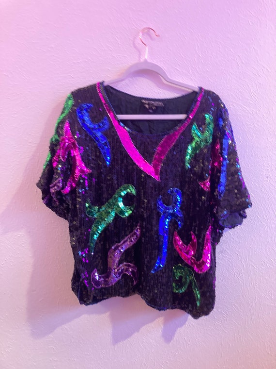 2X vintage multicolor 90’s top