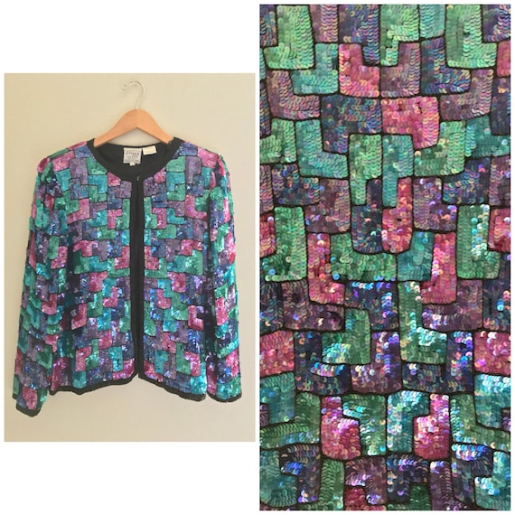 vintage sequin blazer