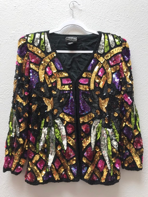 Small Gorgeous sequin jacket - image 2