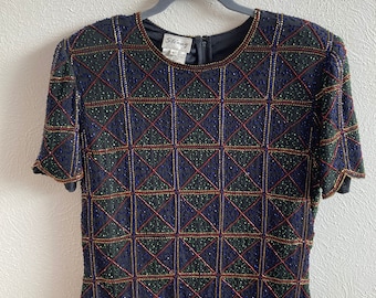Large Geometric Top Red Blue and Green