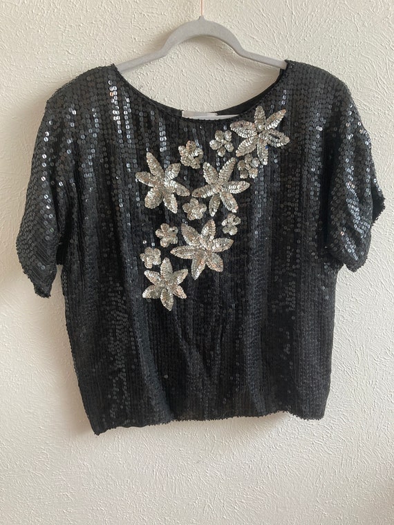 black silver blouse - Gem