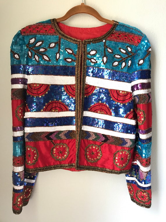 Small Southwestern beaded vintage jacket