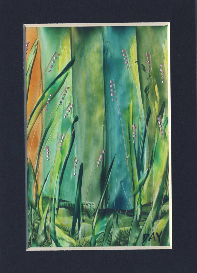 Wood Panel Small Painting Bee Original Art Photo Image Transfer Butterfly Moth Art Insect Art Encaustic Painting