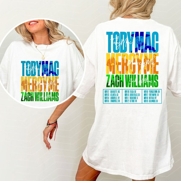 TobyMac Shirt, MercyMe and Zach Williams 2023 Tour Shirt, MercyMe, TobyMac Tee, Zach Williams Fan Shirt