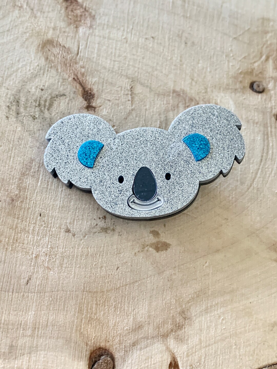 Acrylic Koala Hair Clip Etsy