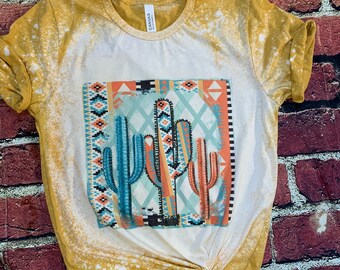 Cactus Graphic Tee Etsy