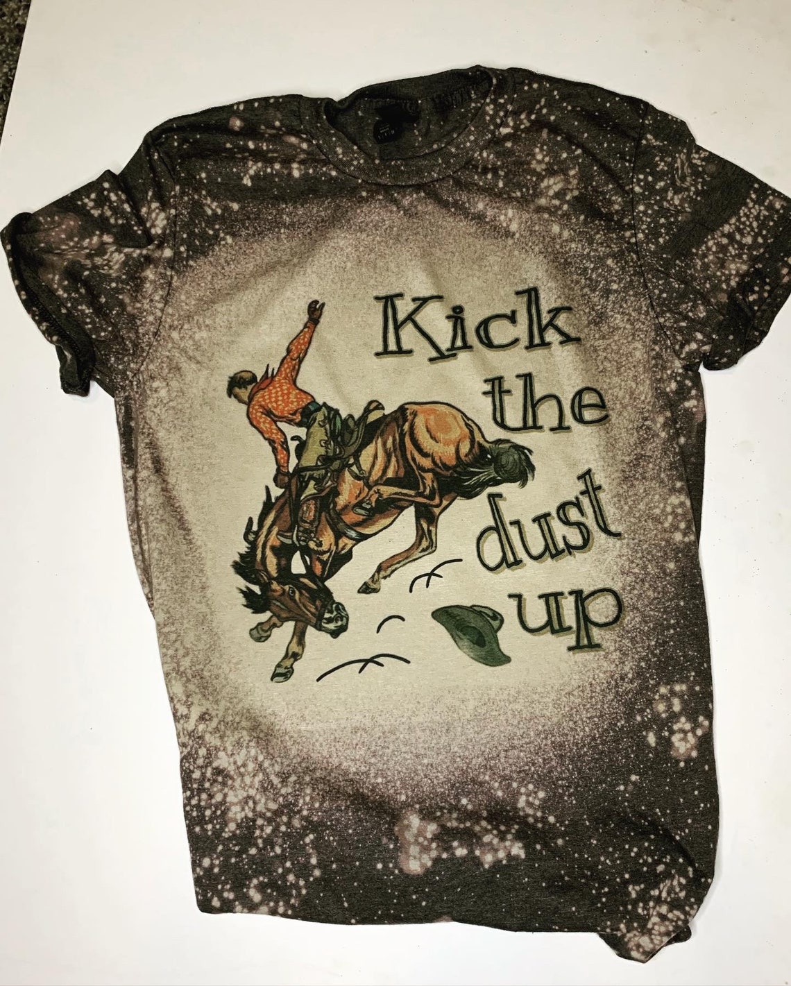 Western Graphic Tshirt bucking horse tshit cowboy shirt Etsy