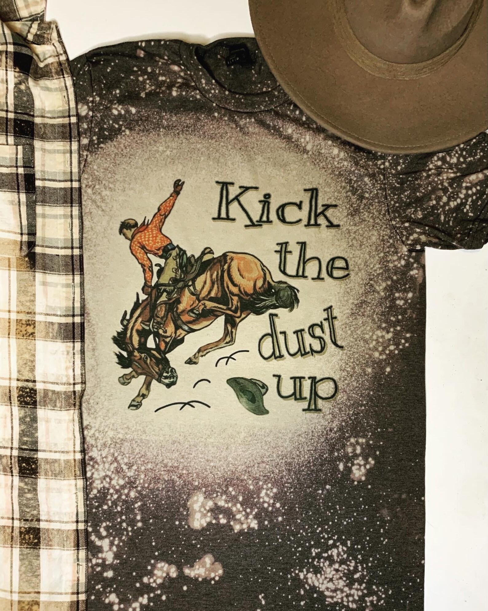Western Graphic Tshirt bucking horse tshit cowboy shirt Etsy