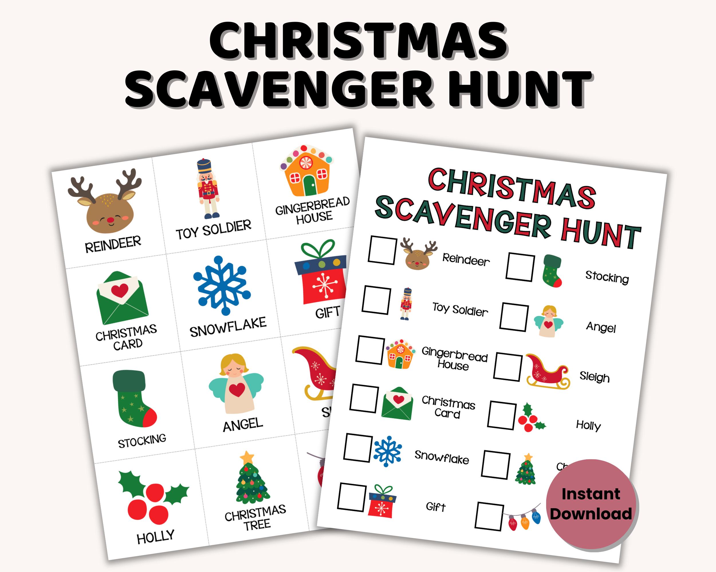 Christmas Scavenger Hunt, Instant Download - Etsy