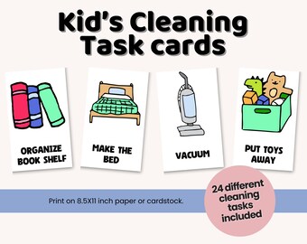 Taakkaarten voor kinderkarweitjes, direct download