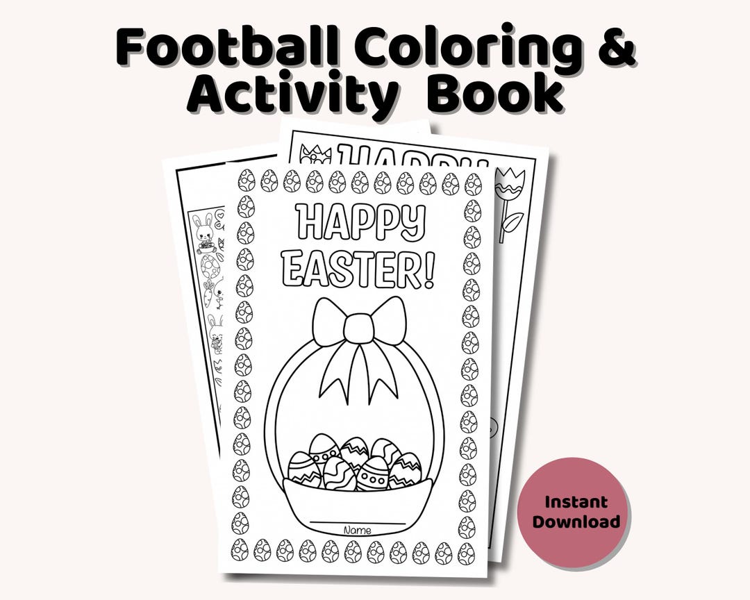 Easter Coloring Book, Instant Download - Etsy