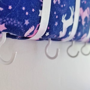 Unicorn Hair Bow Organizer - Blue Hair Clip Board - Purple Headband Holder - Pink Unicorn Nursery Decor - Unicorn Wall Organizer