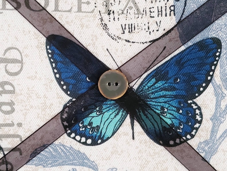 Butterfly Vision Board - Cream Pin Board - Insect French Memo Board ...