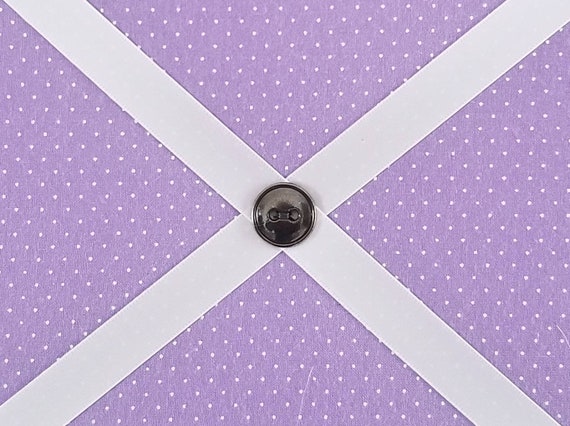 Purple with White Polka Dots Memo Board with Easel Back 