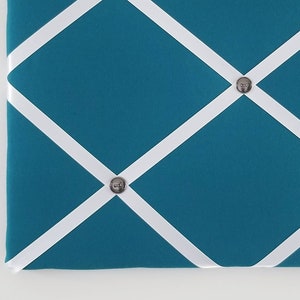Teal Memory Teal Memory Board - Teal Pin Board - Teal Fabric Ribbon Board - Teal ...