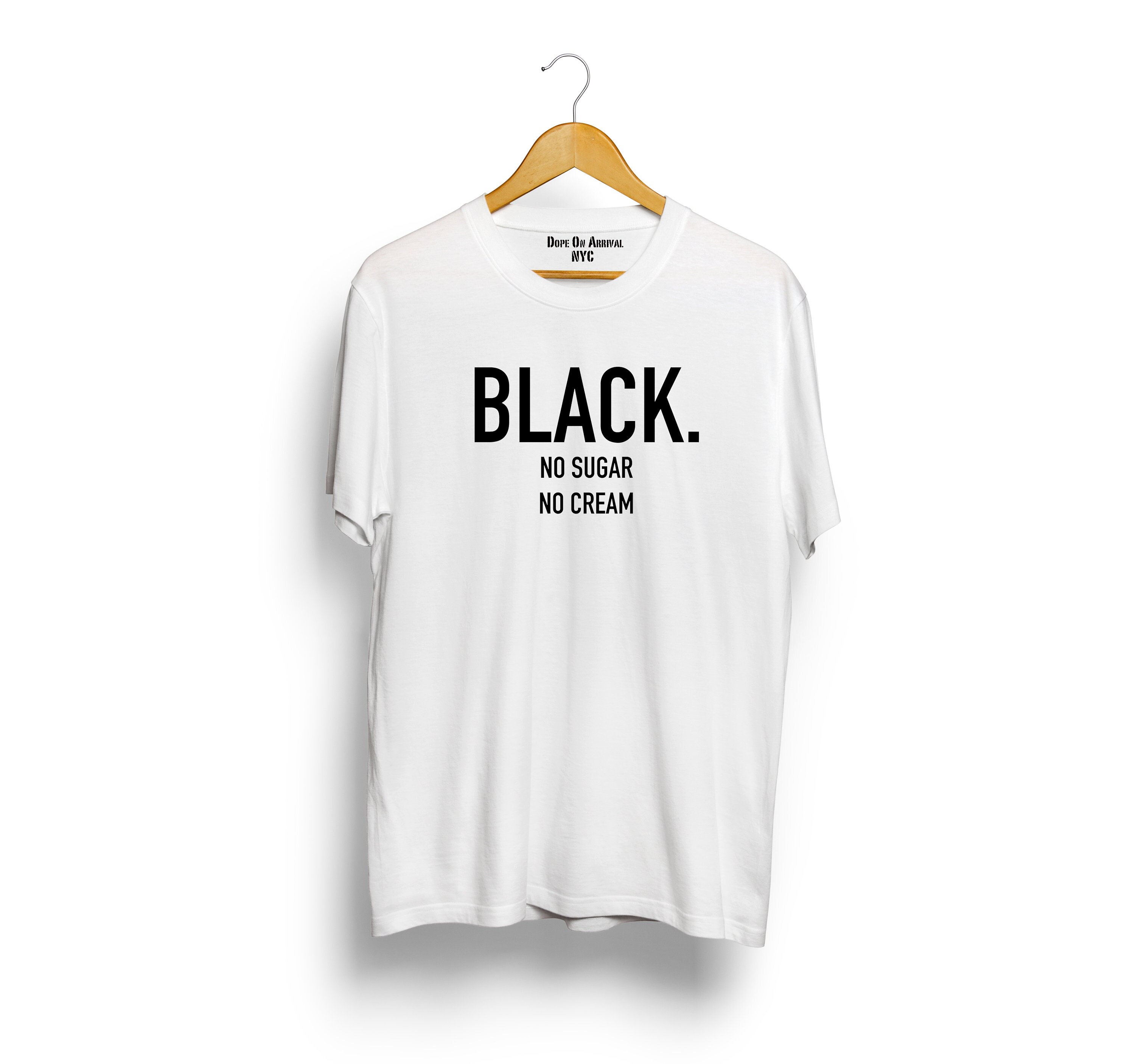 Black. No Sugar No Cream ® Unisex T 