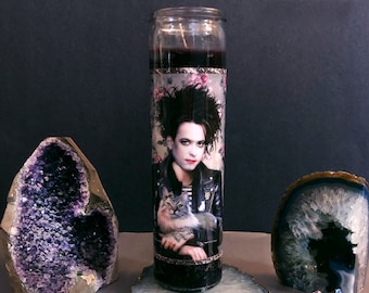Robert Smith - The Cure Prayer Candle - Dirty Lola - Spooky - Pop Culture Candle