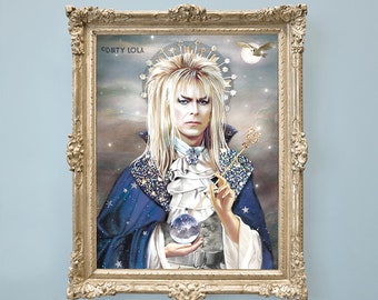 Saint Goblin King Gemälde - Kunstdruck - Illustration - Portrait