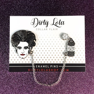 Robert Smith  -  Big Hair - Gothic Net -  Hard Enamel Pin  - Collar Pins - Lapel Pins - Artist pin - Dirty Lola
