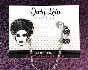 Robert Smith - Großes Haar - Gothic Netz - Hard Enamel Pin - Kragen Pins - Anstecknadeln - Künstler Pin - Dirty Lola