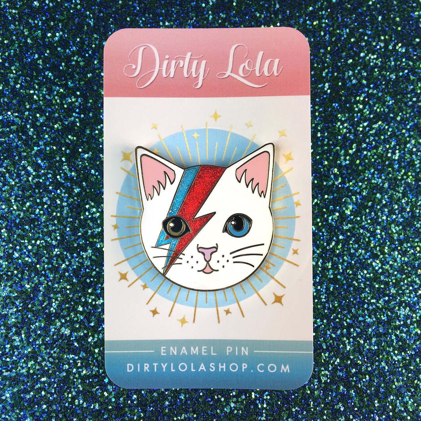 Kitty Stardust - Hard Enamel Pin - Pop Culture - Heros - Cat Lover - …