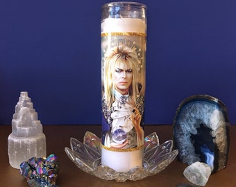 Saint Goblin King - Prayer Candle - Dirty Lola - All Saints - Pop Culture Candle - Parody