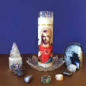 Saint Kurt Cobain - Prayer Candle - Dirty Lola - All Saints - Pop Culture - Parody - Alter - Ritual - Spiritual