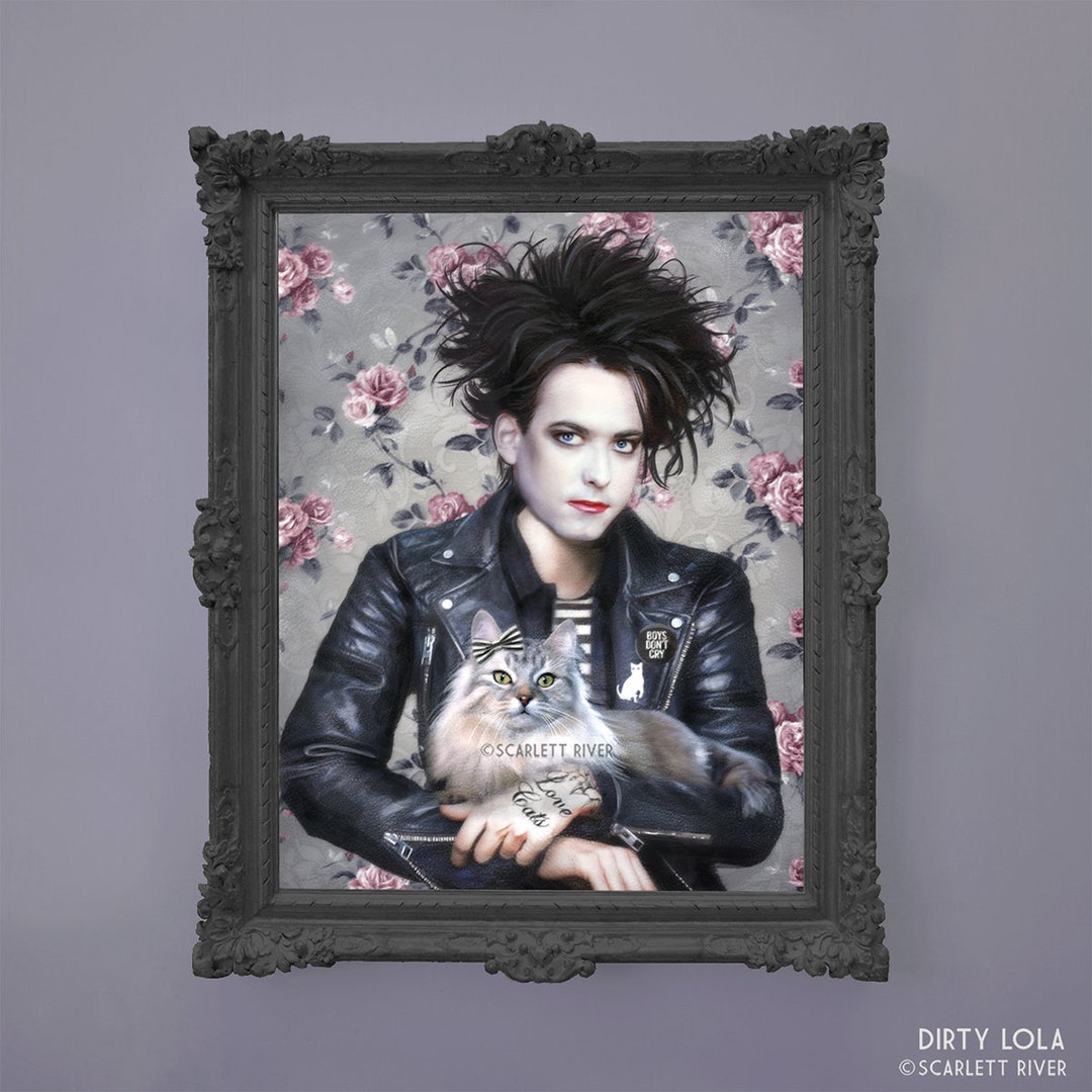 Robert Smith the Cure Portrait Illustration Art Print Fan Art Persian