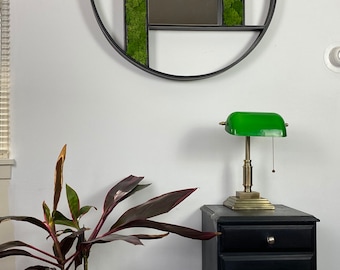 Moss Mirror Wall Decor| Living Room Mirror| Office Wall Decor| Modern Wall Decor| Mirror with Moss|| RAINFOREST MIRROR