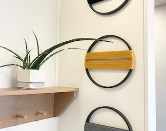 Modernes Garn Wand Dekor: DIY Wolle Mischung Kunst Display