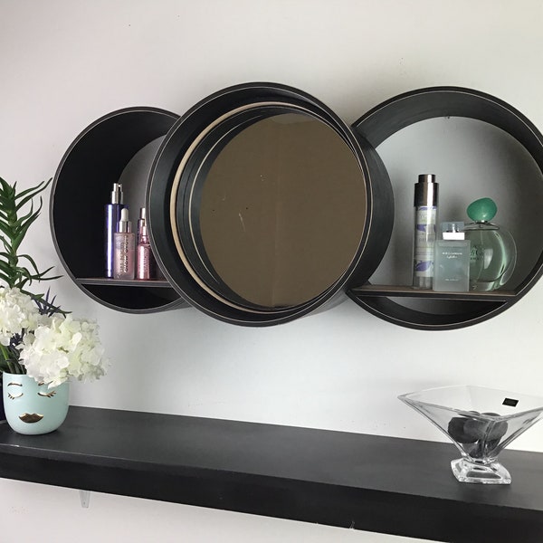 Mirrored Wall Unit Etsy