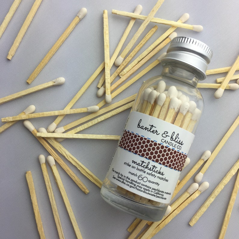 Match Bottle With Striker 60 Matches per Bottle 12 Etsy UK