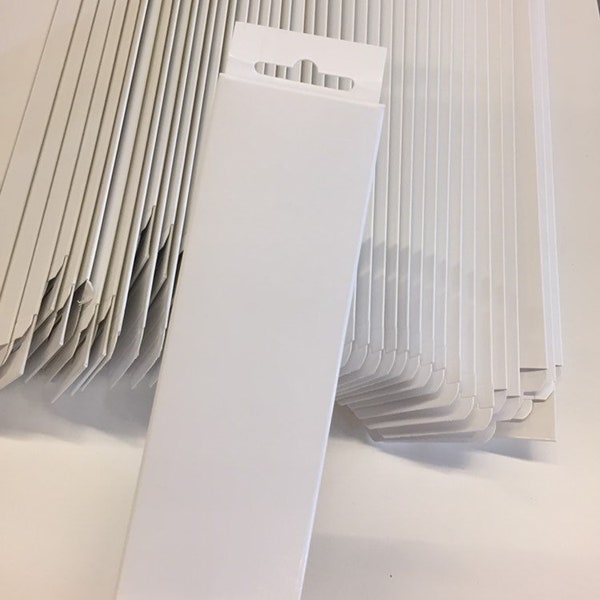 Stock Blank White Incense Box Packaging Ready to Label for your Incense Stick Products (Pack of 100 Boxes)