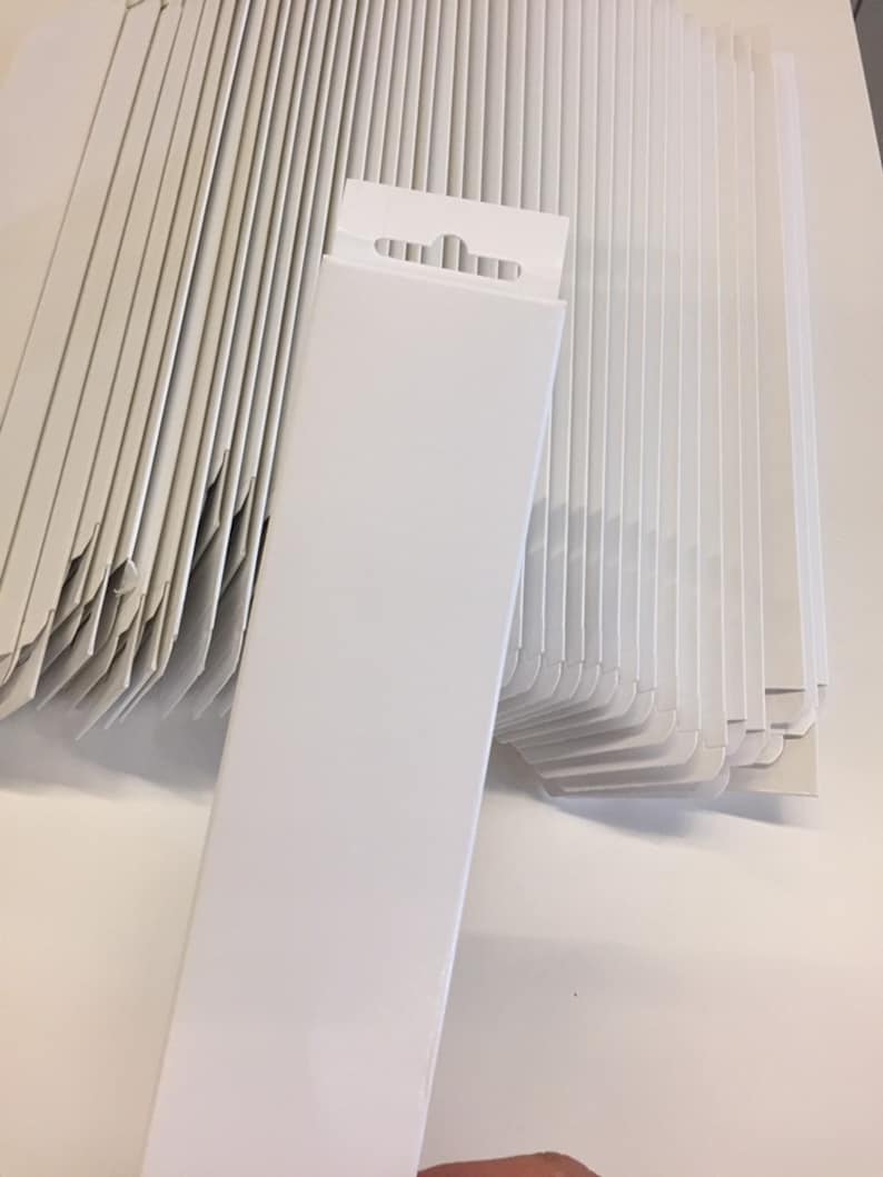 Stock Blank White Incense Box Packaging Ready to Label for Etsy