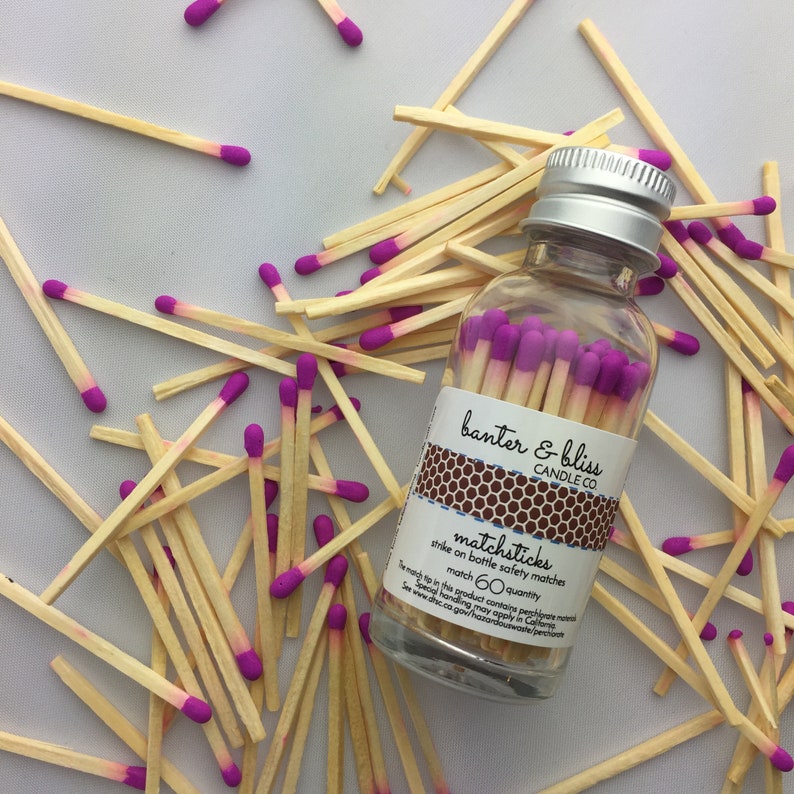 Match Bottle With Striker 60 Matches per Bottle 12 Etsy UK