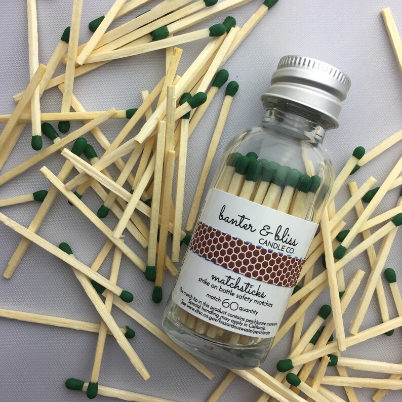 Match Bottle With Striker 60 Matches per Bottle 12 Etsy UK