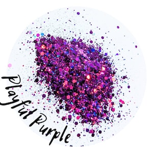 Playful Purple Glitter