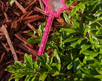 Varita de princesa hada de resina / Varita mágica de estrella, juego de simulación