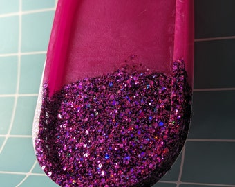 Pink & Magenta Glitter Trinket Tray