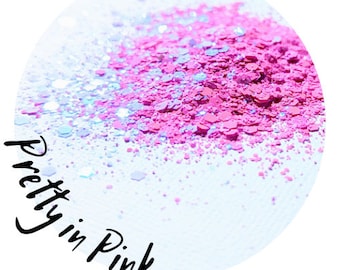 Hübsche in Pink mit Glitzer