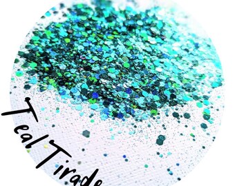 Teal Grün Glitzer