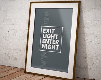 Metallica Enter Sandman Lyrics Metallica music Wall Print Home Decor