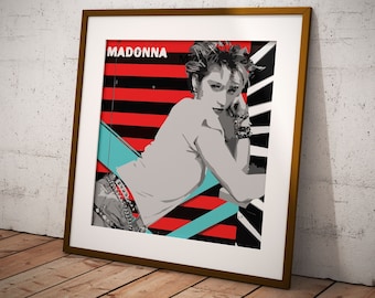 Madonna Retro Pop Custom Wall Art Poster