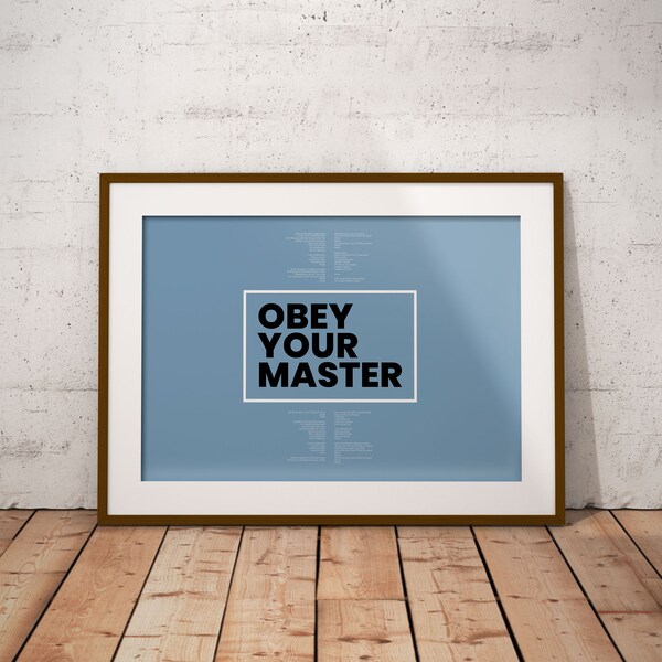 Master Of Puppets Metallica Paroles Metallica musique Wall Print Home Decor