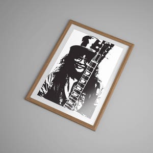 Slash Saul Hudson Guns N Roses Custom Design Hi Resolution Digital Wall
