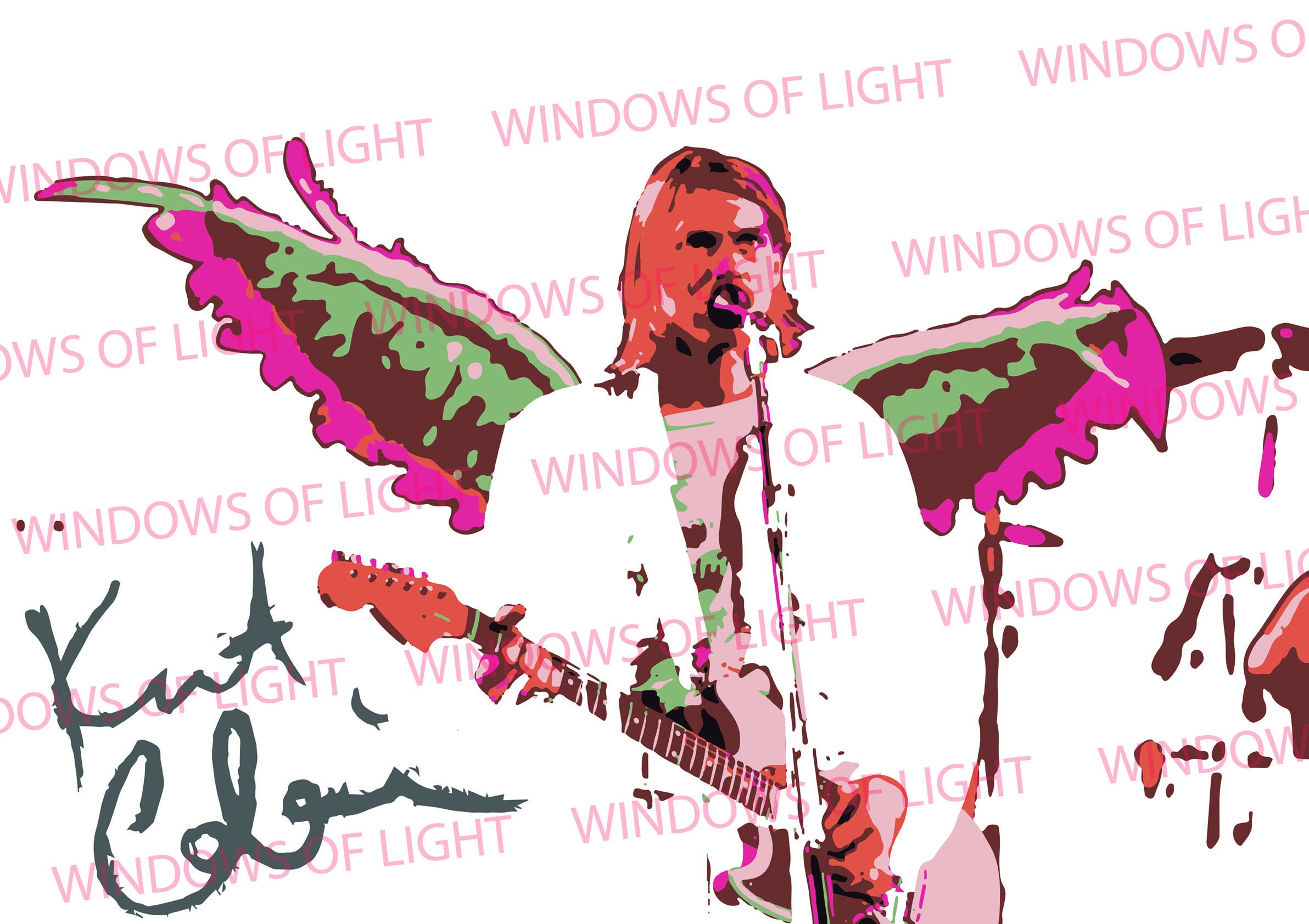 Kurt Cobain Custom Design Hi Resolution Digital Wall Art - Etsy