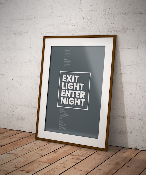 Metallica Enter Sandman Lyrics Metallica music Wall Print Home Decor